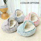 Luxurious Plush Round Cat Bed Cat Bed Round Soft Plush Burro | Other