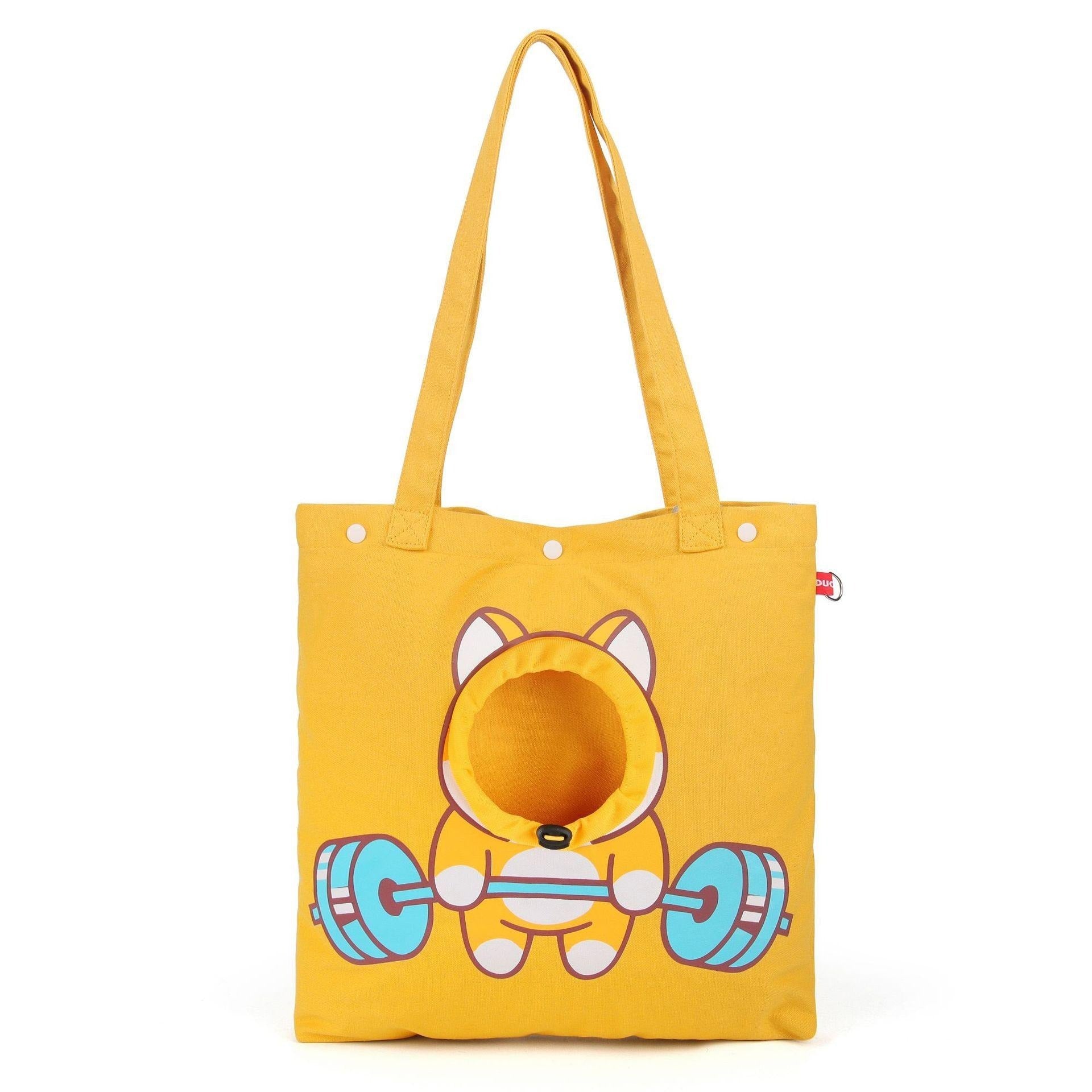 Pet Canvas Shoulder Bag, Cute Animal Shapedcat Carrier Canva | Luggage & Bags
