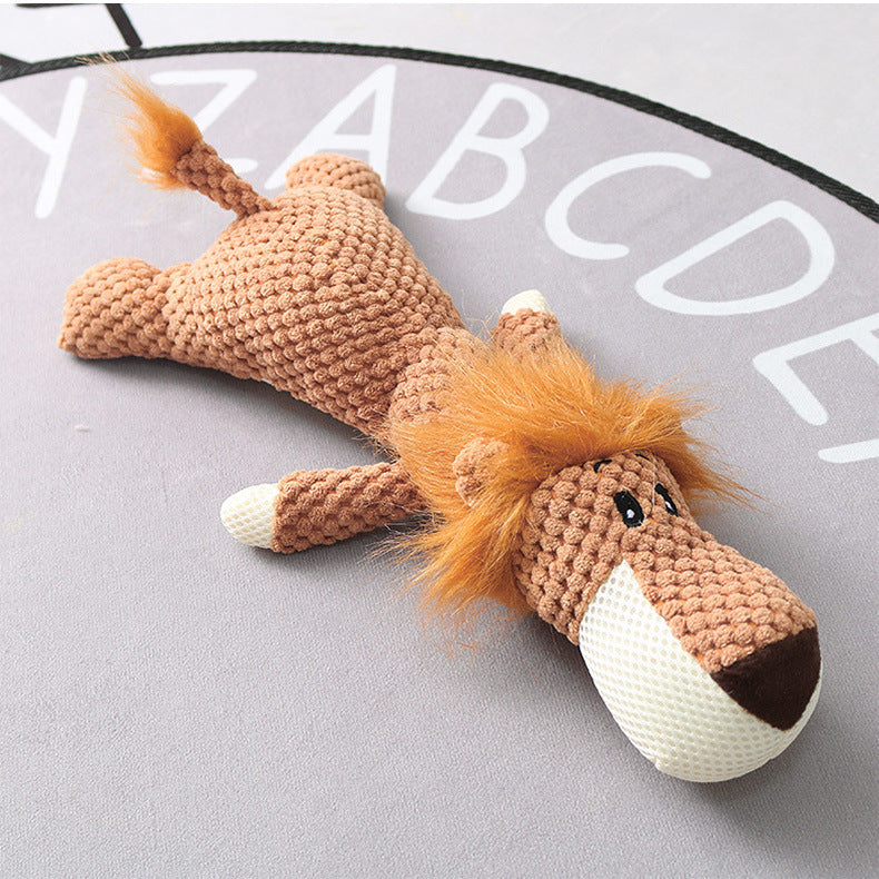 Plush Cartoon Puppy Dog Toy Pet Dog Chew Squeak Toy For Smal | Electronic Learning Toys