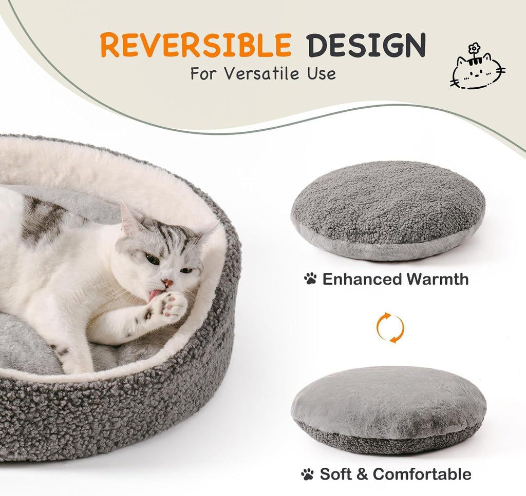 Mewoo Washable Pet Bed For Small Dogs & Cats - 23x23x7 Inch | Other
