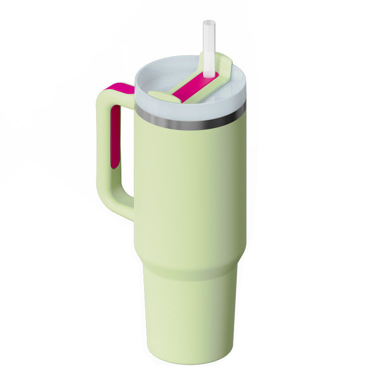 40 Oz Tumbler With Handle Straw Insulated, Stainless Steel S | Other