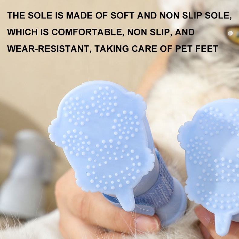 Dog Rain Boots 4pcs Pet Dog Puppy Warm Waterproof Silicone N | Other