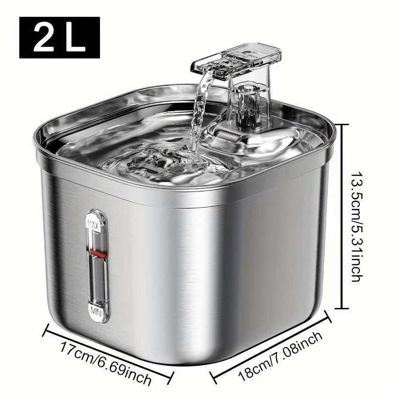 Cat Water Fountain, Stainless Steel Pet Water Fountain For C | Other