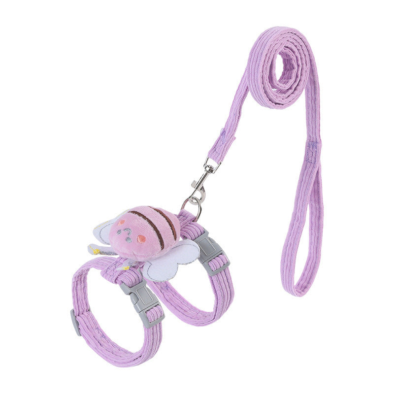 Cat Harness Leash Set With Cute Bee Plaid Cats Escape Proof | Other