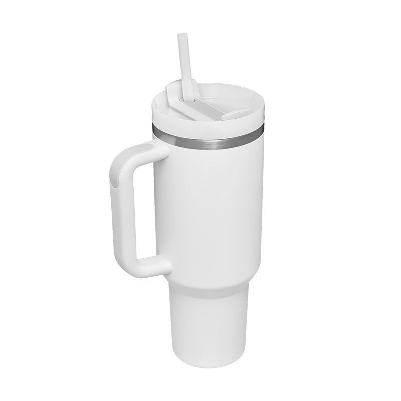 40 Oz Tumbler With Handle Straw Insulated, Stainless Steel S | Other