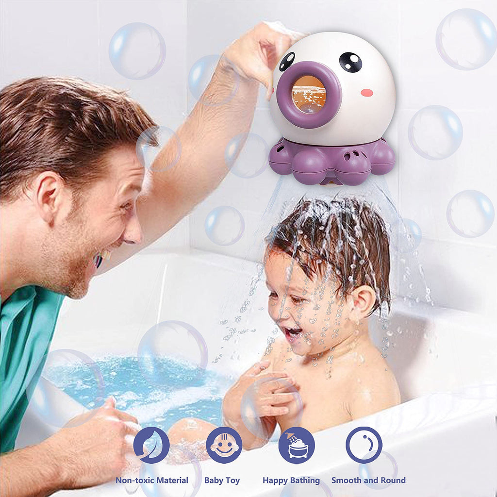 Octopus Fountain Bath Toy Water Jet Rotating Shower Bathroom | Electronic Learning Toys