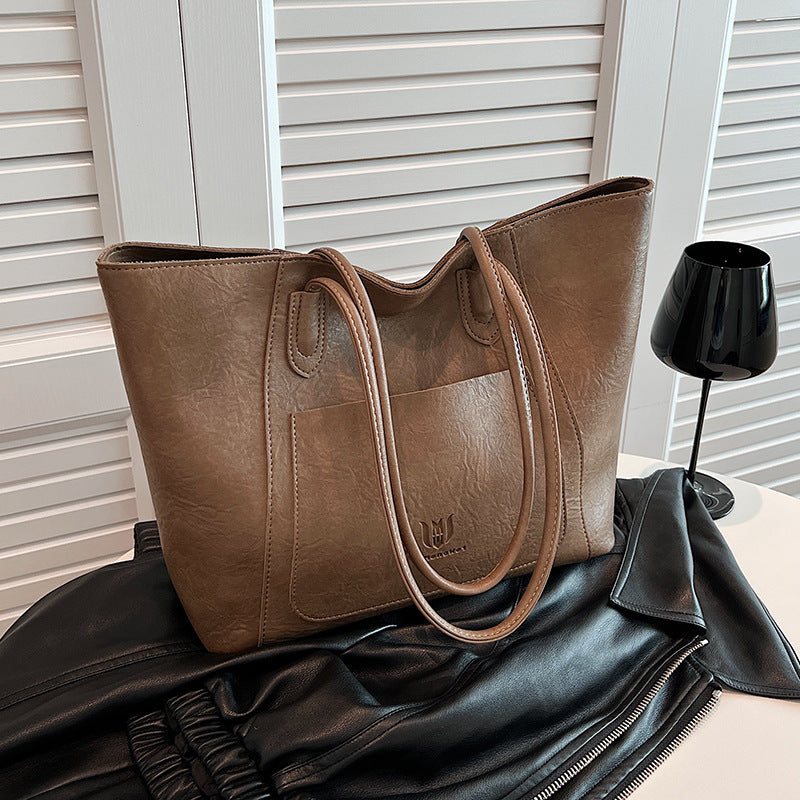 Casual Retro Shoulder Bag Texture Class Commuter Tote | Luggage & Bags