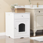 Wooden Pet House Litter Box Fence With Drawers | Other