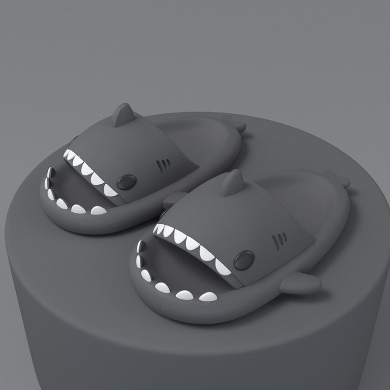 Adult's Slippers Indoor Outdoor Funny Shark Cartoon | Other