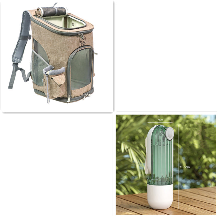 2 In 1 Pet Water Cup Segment Design Green Dog Walking Portab | Other