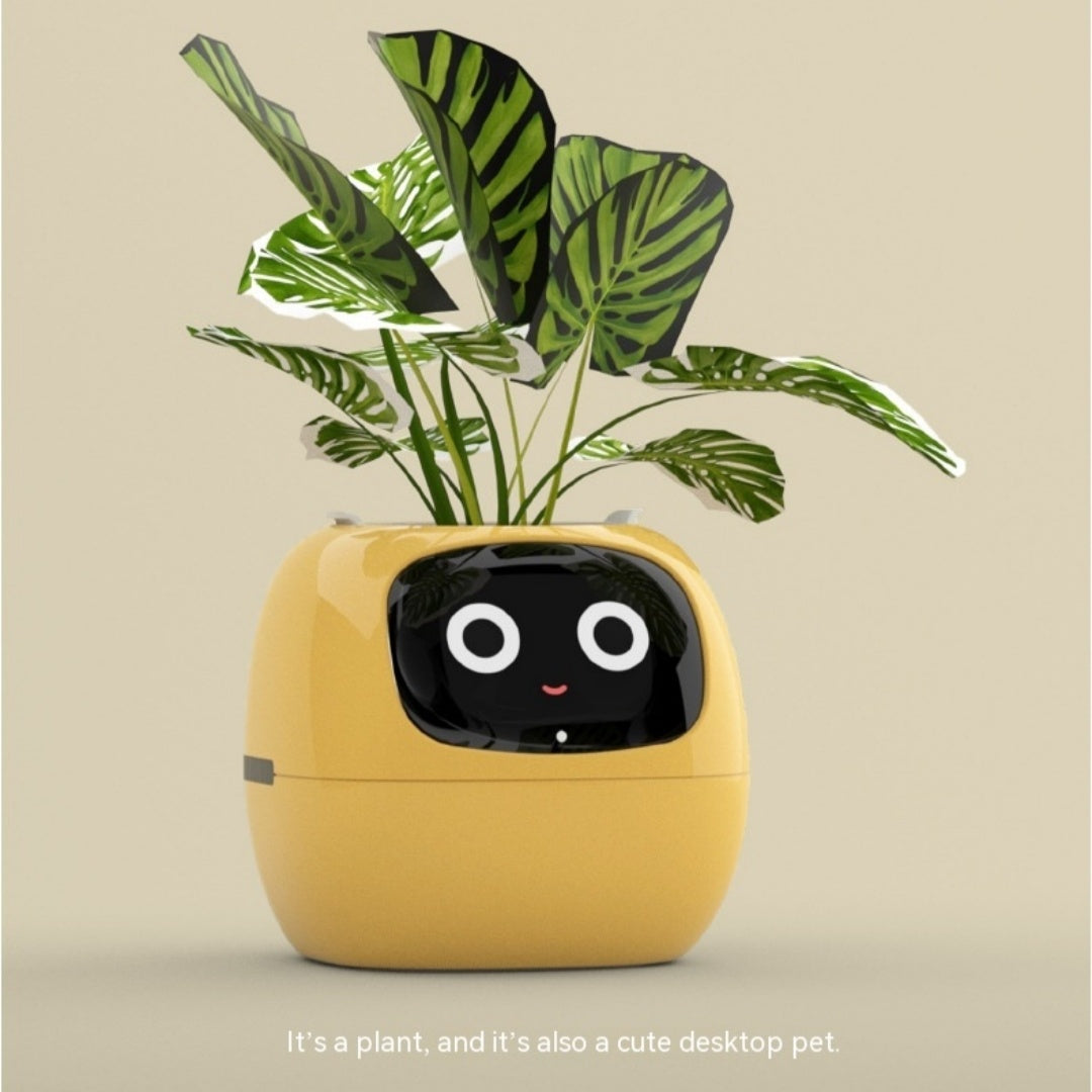 Smart Planter with AI Sensors – Interactive Plant Care with 49+ Expressions & Real-Time Monitoring