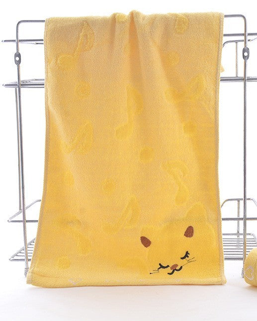 Bamboo Fiber Kitten Face Bath Towels | Other