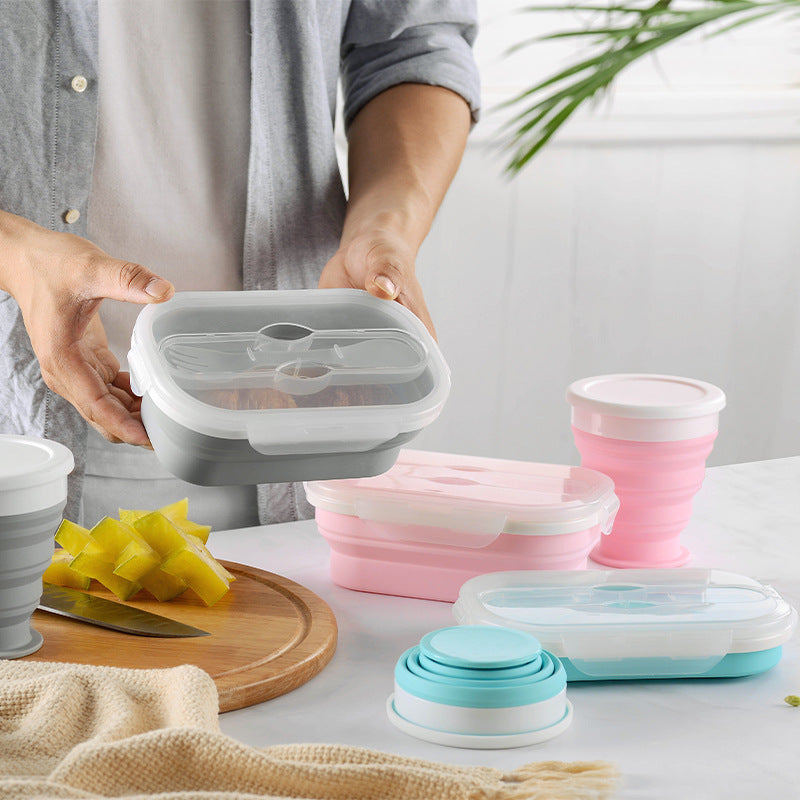 Portable Foldable Silicone Lunch Box | Other