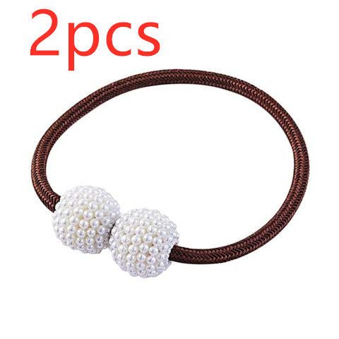 Magnetic Curtain Tiebacks Pearl Beads | Other