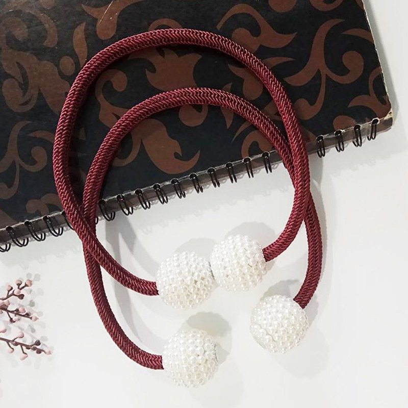 Magnetic Curtain Tiebacks Pearl Beads | Other