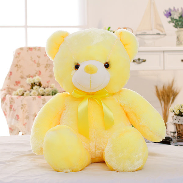 Creative Light Up Led Teddy Bear Stuffed Animals Plush Toy C | Electronic Learning Toys