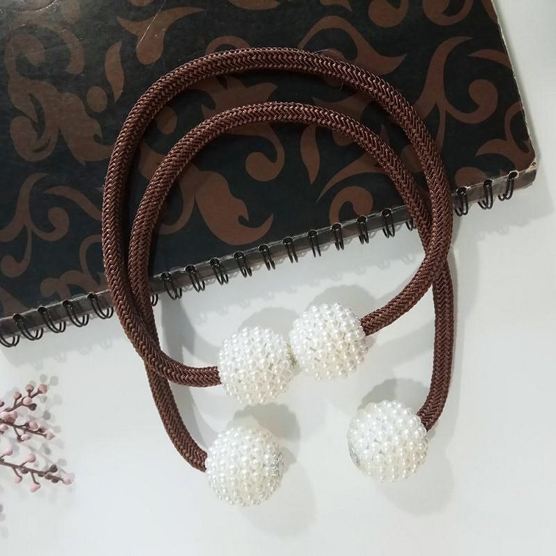 Magnetic Curtain Tiebacks Pearl Beads | Other