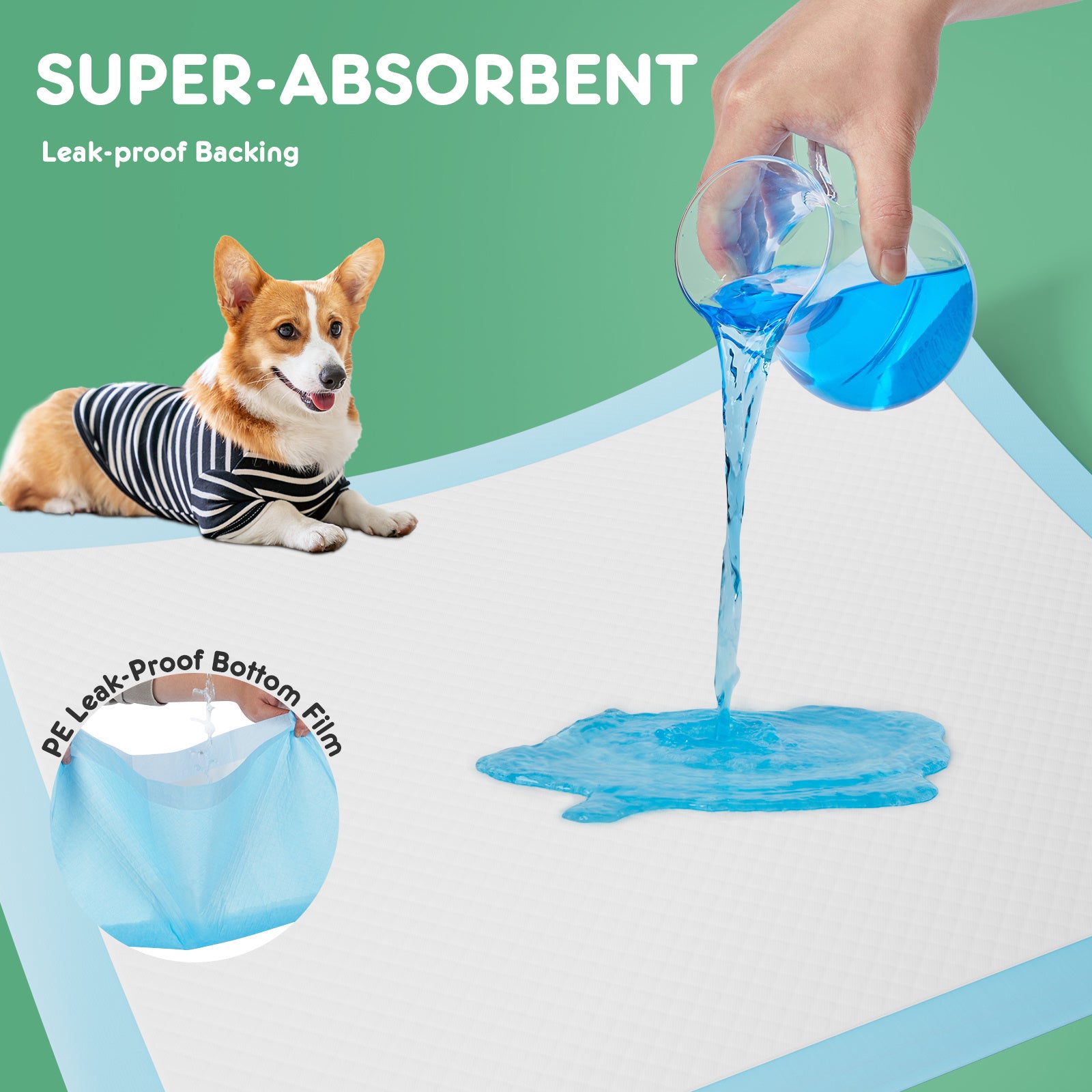 Puppy Pads, Leak-proof Quick-drying Disposable Dog Pads, Abs | Other