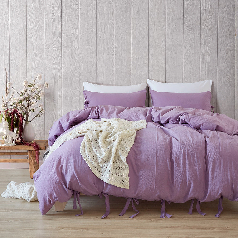 Solid Color Tape Bedding Set | Other