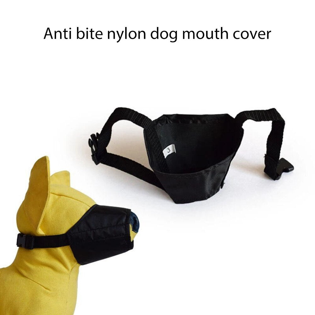 Dog Muzzle - Adjustable Soft Breathable Tribal Nylon Dog Mou | Other