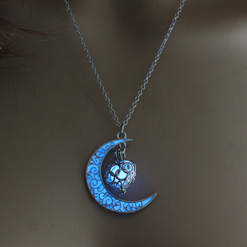 Glowing Pendant Necklaces Silver Plated Chain Necklaces | Jewelry & Accessories