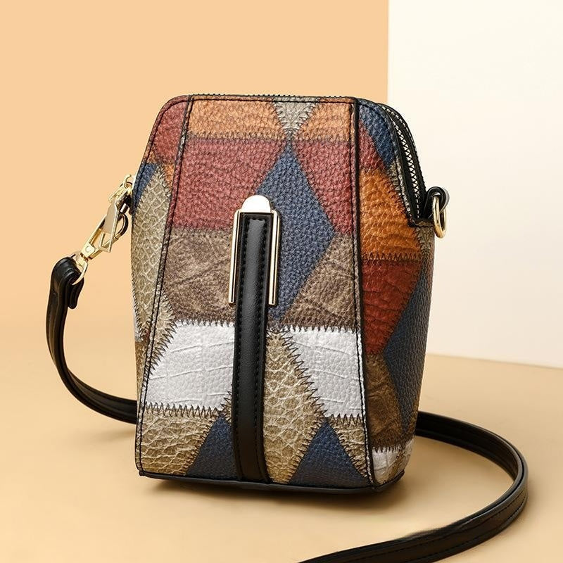 Fashion Soft Leather Stitching Shoulder Bag | Luggage & Bags