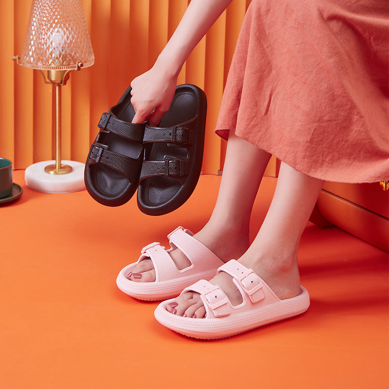 Platform Slippers Women's Summer Buckle Home Shoes Fashion O | Shoes