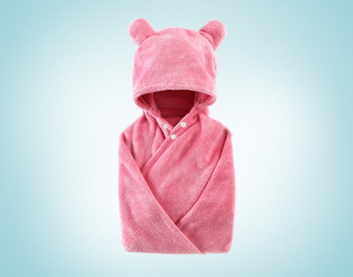 Cotton Adorable Baby Care Hooded Bath Towel | Electronic Learning Toys