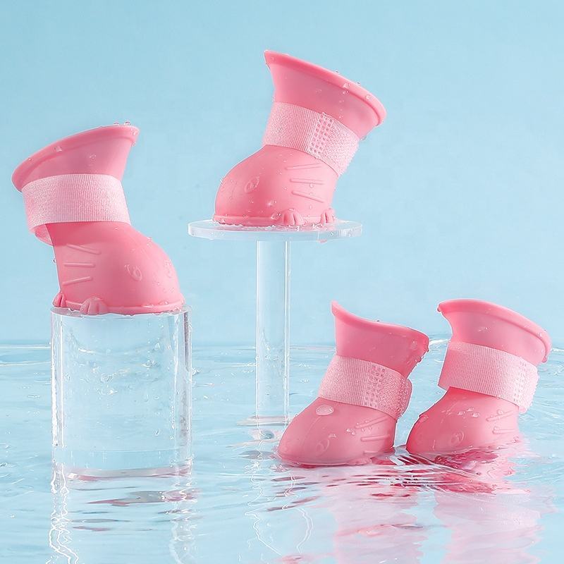 Dog Rain Boots 4pcs Pet Dog Puppy Warm Waterproof Silicone N | Other
