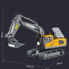 Children's Simple Alloy Charging Excavator Toy Car | Electronic Learning Toys