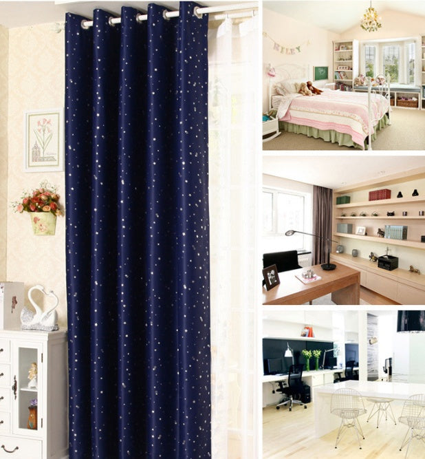 Star Print Perforated Finished Curtain | Other