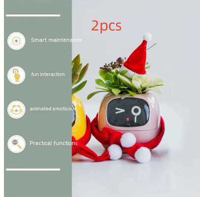 Smart Planter with AI Sensors – Interactive Plant Care with 49+ Expressions & Real-Time Monitoring