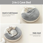 Mewoofun Enclosed Cat Bed Cave - Washable Pet Bed With Blank | Other