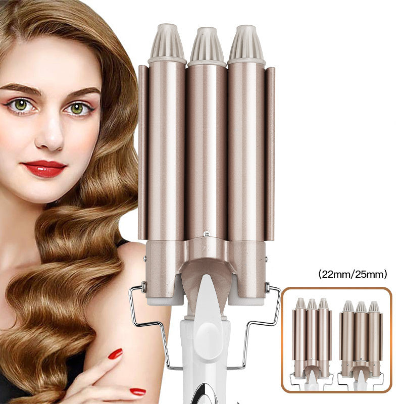 Three-Tube Curling Iron – Adjustable Hair Waver (22mm / 25mm)