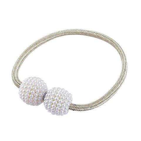 Magnetic Curtain Tiebacks Pearl Beads | Other