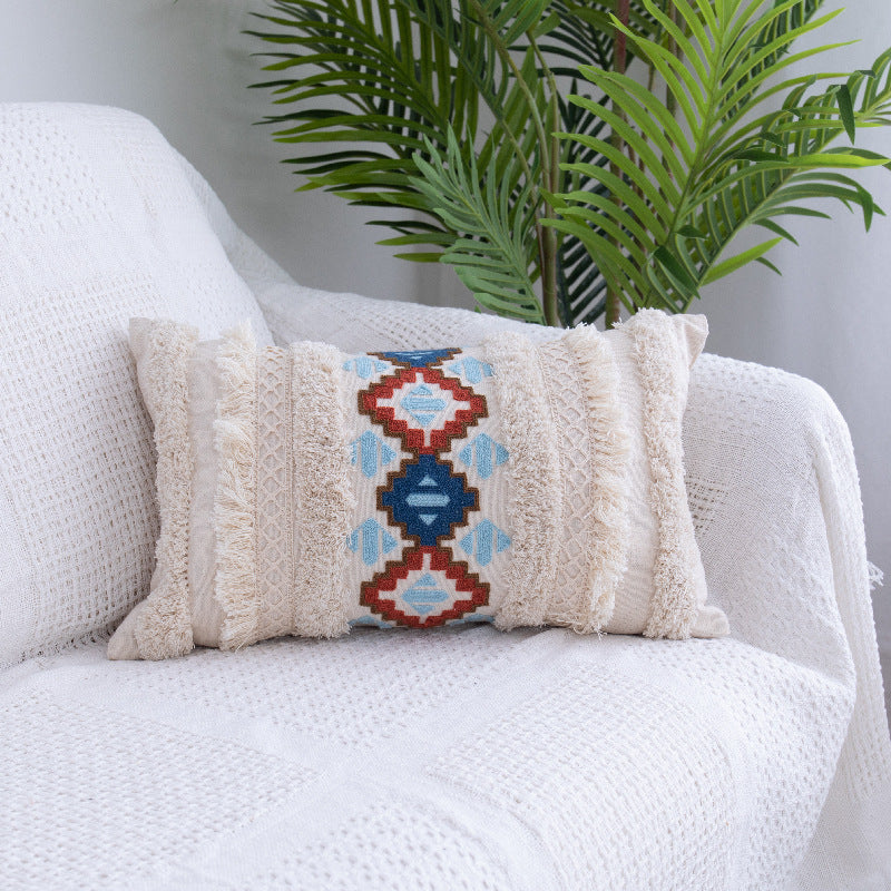 Tufted Throw Pillow Moroccan Fringed Waist Pillow Case | Jewelry & Accessories