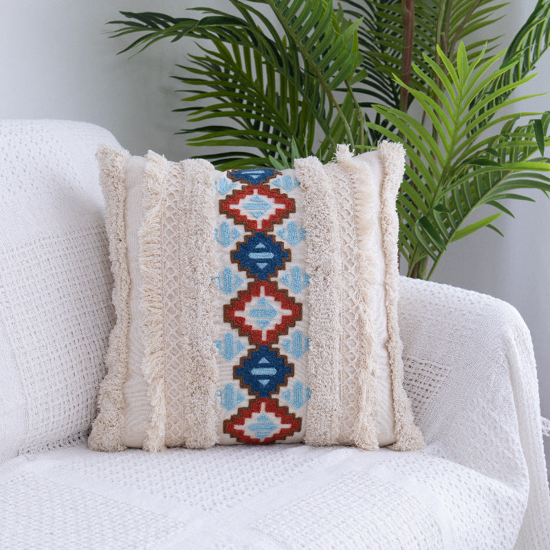 Tufted Throw Pillow Moroccan Fringed Waist Pillow Case | Jewelry & Accessories