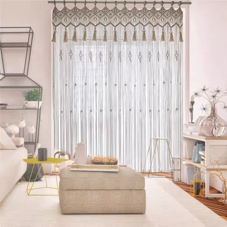 Bohemian Hand-woven Tapestry Curtain Partition Bohemian Wedd | Other