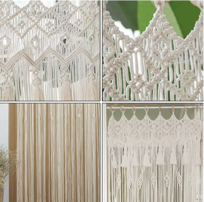 Bohemian Hand-woven Tapestry Curtain Partition Bohemian Wedd | Other