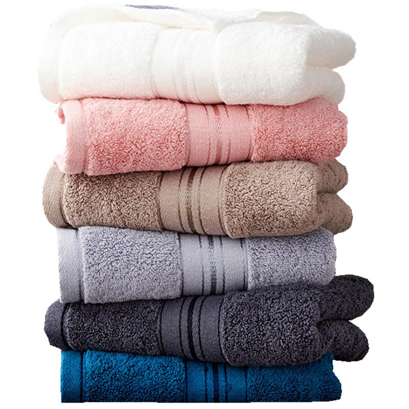 Pure Color Thick Cotton Bath Towel Set Towel Set Increased P | Other