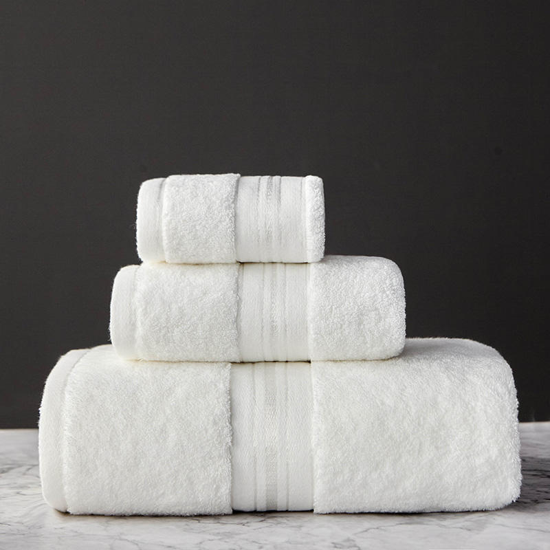 Pure Color Thick Cotton Bath Towel Set Towel Set Increased P | Other