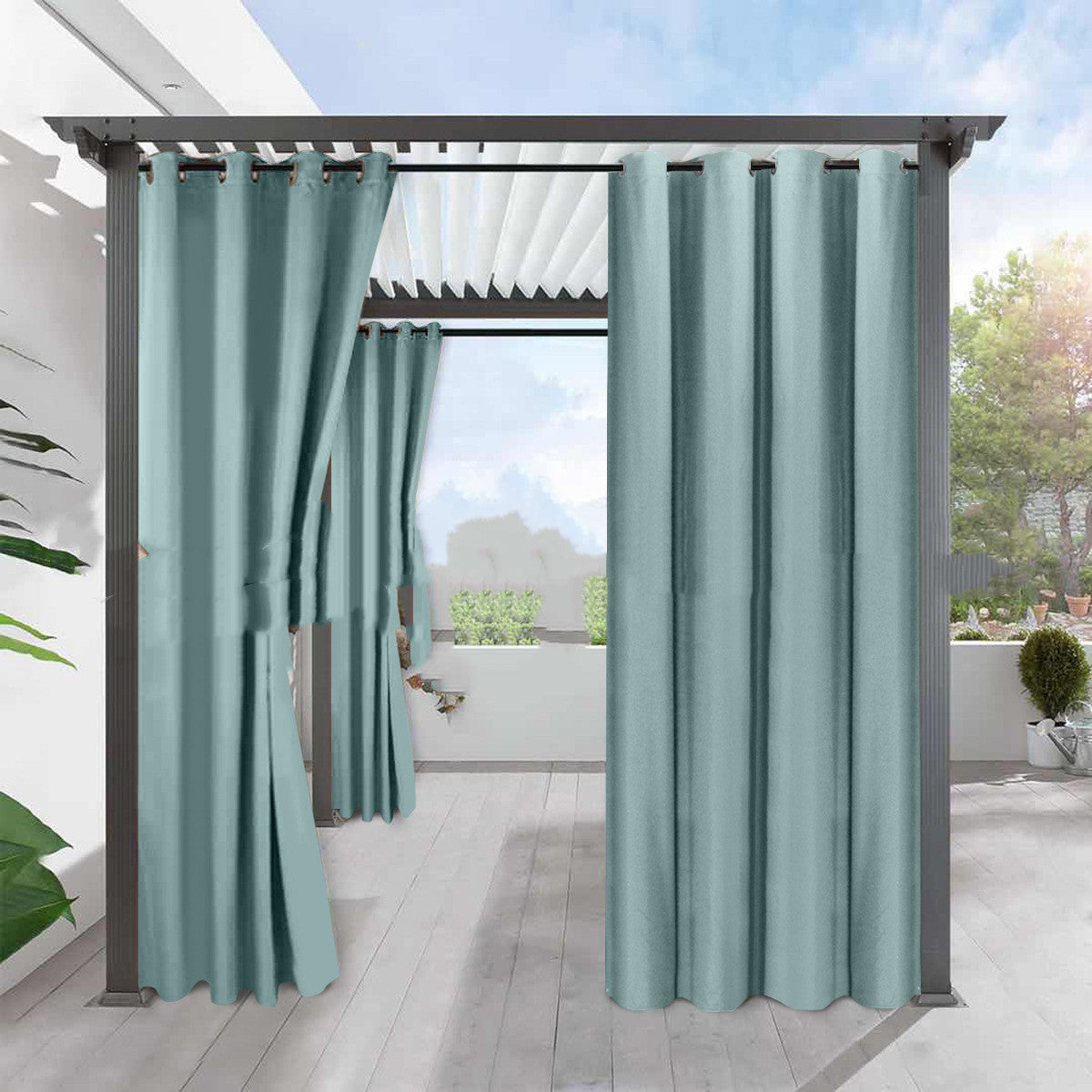 Simple Full Blackout Solid Color Fine Linen Blackout Waterpr | Other