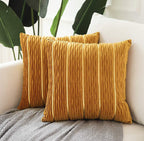 Simple Luxury Striped Velvet Pillow Cover Pillow Cushion Cov | Other