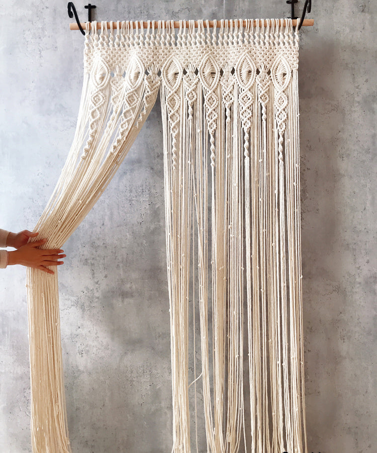 Perforated Nordic Woven Shading Light Tassel Partition Curta | Other