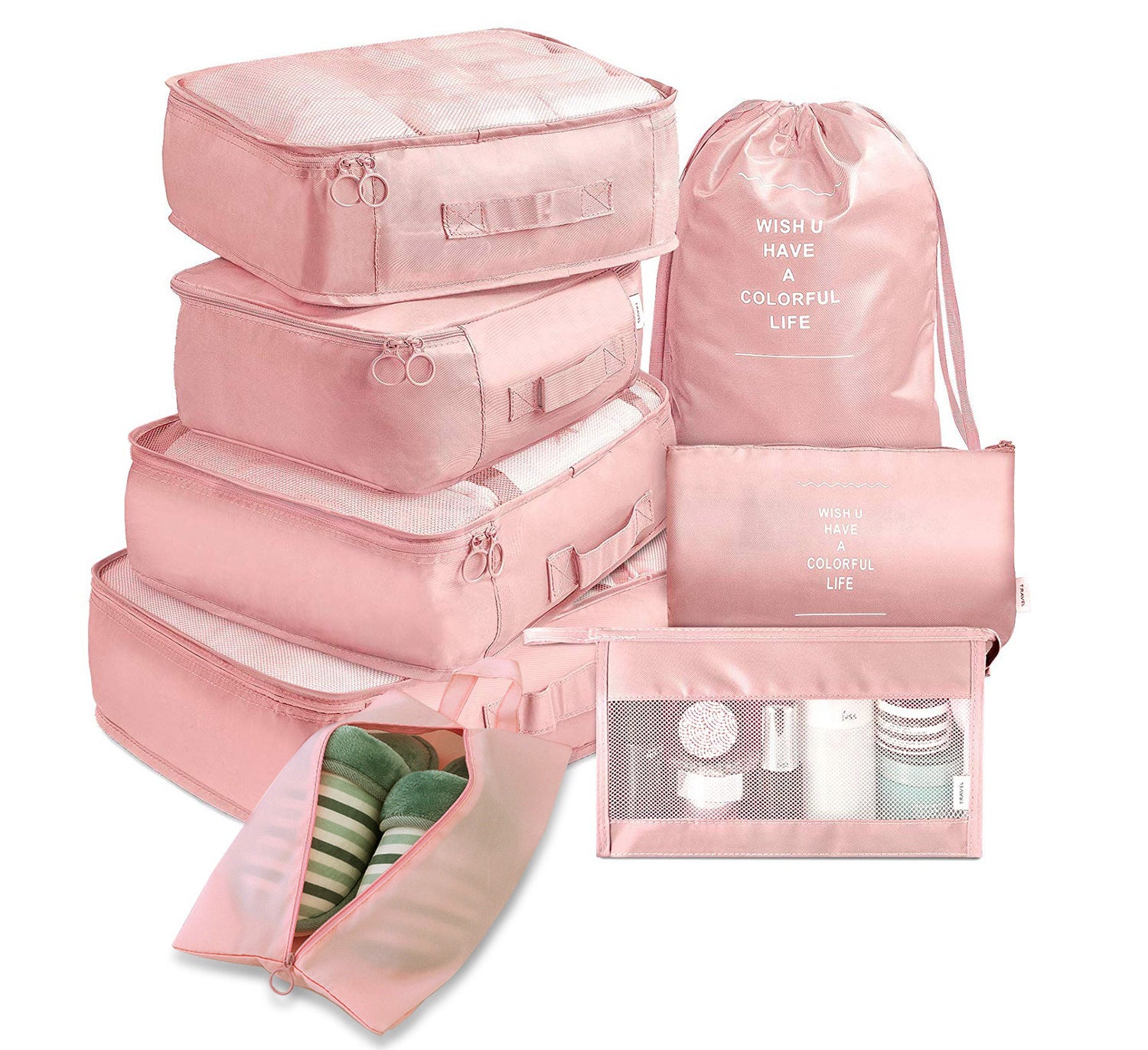 8-piece Set Luggage Divider Bag Travel Storage Clothes Under | Luggage & Bags