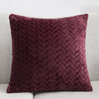 Flannel Solid Color Throw Pillow Sofa Cover Cushion Cover No | Home & Garden