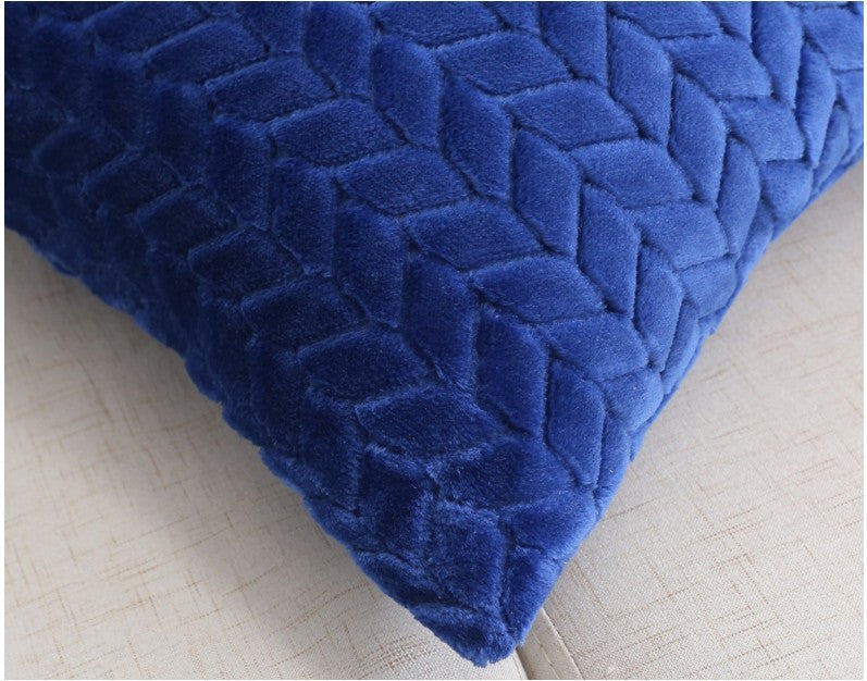 Flannel Solid Color Throw Pillow Sofa Cover Cushion Cover No | Home & Garden
