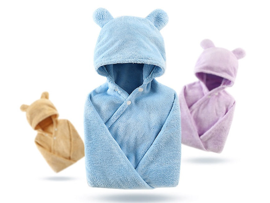 Cotton Adorable Baby Care Hooded Bath Towel | Electronic Learning Toys