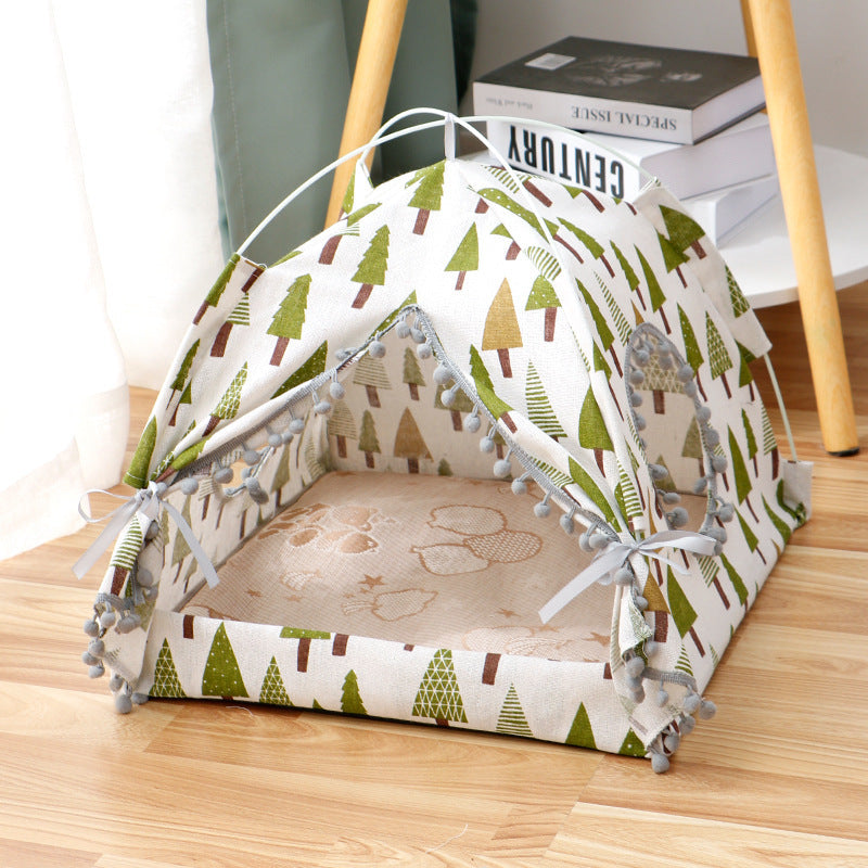Cat Tent Cat Cat House Enclosed Pet Bed | Other