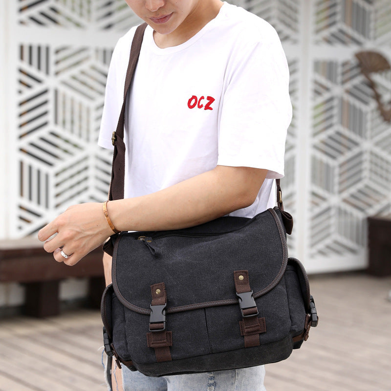 Men's Canvas Shoulder Bags Casual Men's Bags Messenger Bags | Luggage & Bags
